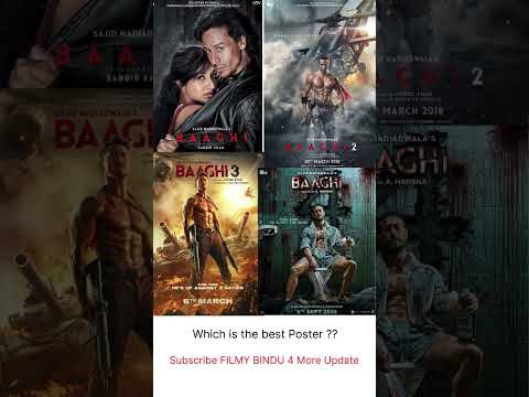 Baaghi 1,2,3,4 Poster #tigershroff#baaghi #Baaghi2#Baaghi3 #Baaghi4 #sajidnadiadwala#getreadytofight