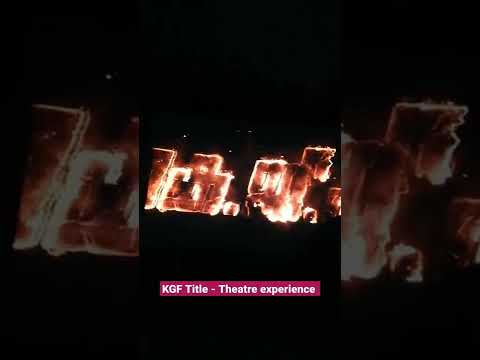 KGF 2 Malayalam Title - Theatre Experience. #KGF2