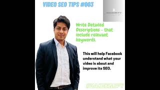 Video SEO Tips #003 - Include Relevant Keywords to Descriptions