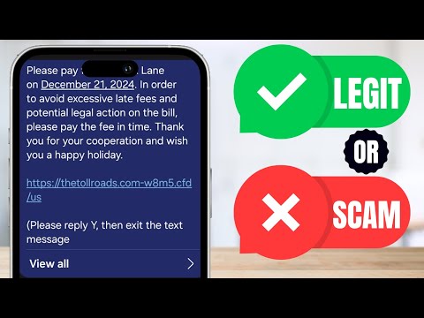 Thetollroads.com SCAM! The Toll Roads FasTrak Lane Text Scam
