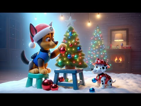 Paw Patrol Ultimate Rescue | Chase Decorated The Tree Beautifully | Funny Story | Rainbow 3