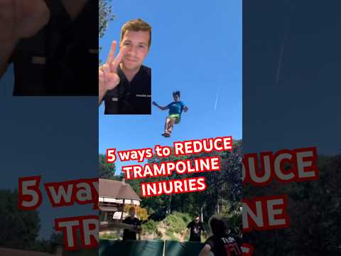 Doctors 5 tips to REDUCE TRAMPOLINE INJURIES #shorts