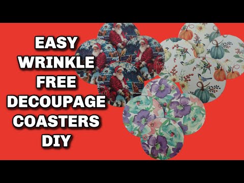 Surprisingly Simple Diy: Say Goodbye To Wrinkled Coasters With Decoupage!