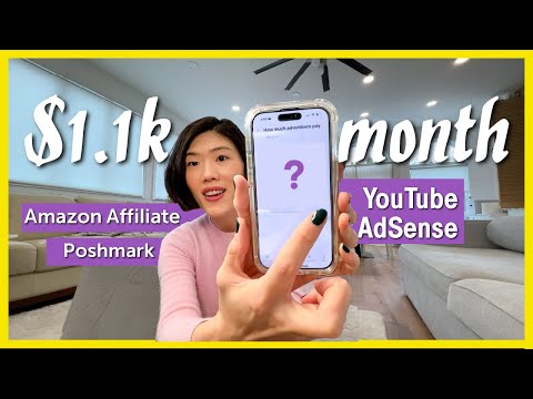 $1000 Monthly Earnings Tips l YouTube Analytics, Affiliate, Poshmark, How to make extra $ online