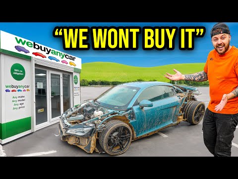 TAKING MY REBUILT AUDI R8 TO WE BUY ANY CAR