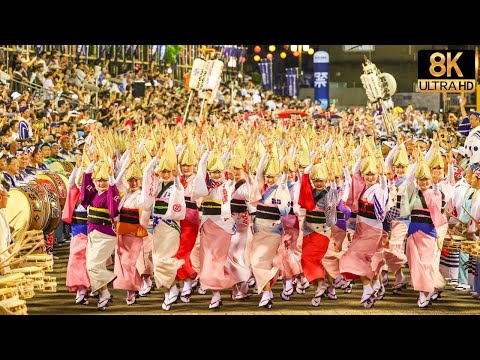 [2023 Awa-Odori] Japanese hearts become one! Awa Odori is a masterpiece! - Awaodori in 8K UHD