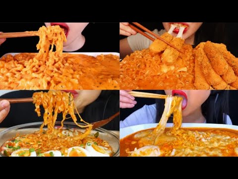 ASMR BEST EATING CREAMY CHEESY NOODLES 🔥🤤 FOOD MUKBANG VIDEO - 03