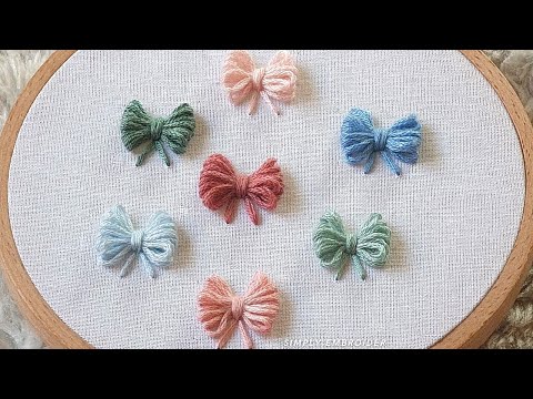 How to Embroider Beautiful Bow Embroidery With Easy Technique for Beginners ❤️