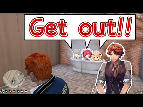 【VCR GTA2】Roberu Watches 3 Girls Bathing【holostars JP/hololive JP/Vspo】【Eng/JP Sub】