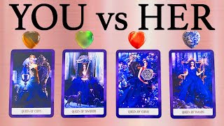 PICK A CARD // YOU VS HER ~ HIS/HER THOUGHTS AND FEELINGS // THIRD PARTY TAROT READING (TIMELESS)