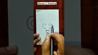 Mouse Easy Drawing||#shorts#mouse #drawing #handmade #art