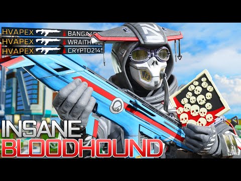 INSANE Bloodhound 27 KILLS and 5,900 Damage Apex Legends Gameplay