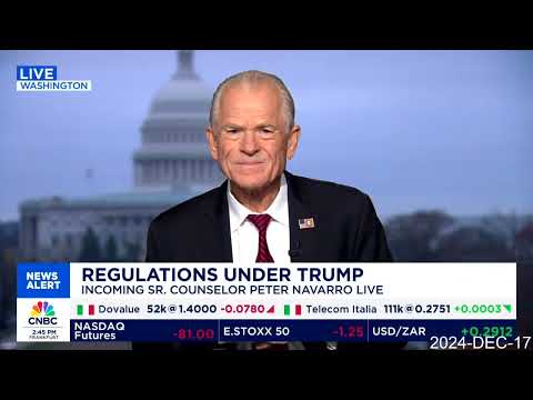 Peter Navarro You'll see over $1 trillion of investments from Trump's tariff & trade policies