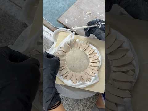 도자기로 해바라기 만들기 Making a Ceramic Sunflower