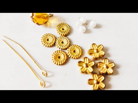 HOW TO MAKE PEARL EARRINGS AT HOME//DIY//HANDMADE JEWELLERY//HOORIYA STYLE..