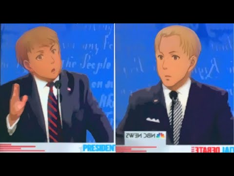 用《你的名字》打开特朗普拜登大选辩论 Trump VS. Biden Debate. Anime Your Name. Parody