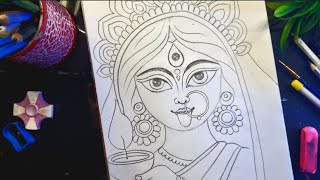 Maa Kali Drawing video with easy steps | Diwali Special drawing part 1