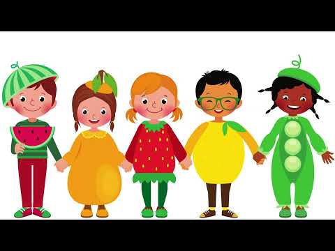 Learn Colors with Fruit Names | Fun and Educational for Kids | ElephantRhymes | Sing Along & Explore