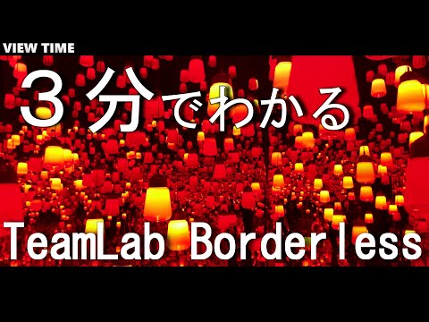 【３分で解説】チームラボボーダレス＠お台場（とは？/値段/チケット/見どころ/徹底解説！）