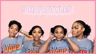 5 EASY LOC HAIRSTYLES WITH SISTERLOCS| TUTORIAL| LOC HAIRSTYLES