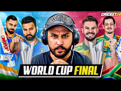 LAST OVER THRILLER! INDIA 🆚 SOUTH AFRICA • T20 World Cup 2024 FINAL 🏆 • Cricket 24