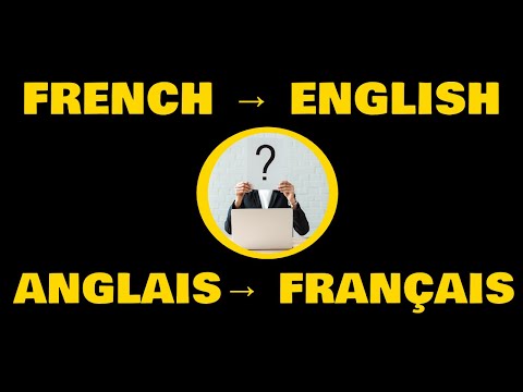 Traductions English→French;  Anglais→Français