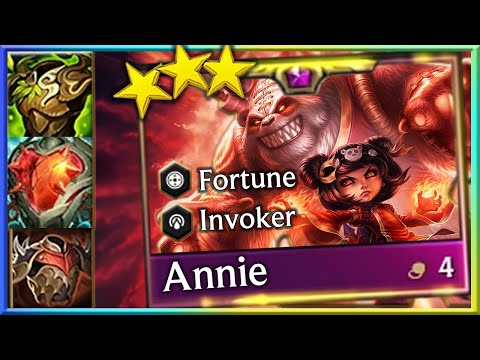 That's a Big Bear! 3 Star Annie with 6 Invoker! - Teamfight Tactics Set 11 Inkborn Fables Gameplay