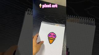 Ice cream pixel art #artinmotion #art #pixeling #drawing #pixel #pixelart #youtubeshorts #youtube