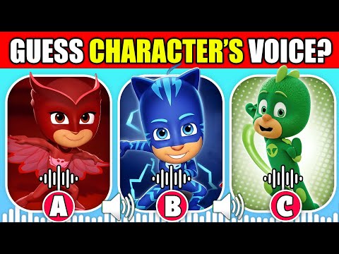 🔊 Guess The PJ Masks Characters by Their Voice?🎤 | Owlette, Gekko, Catboy