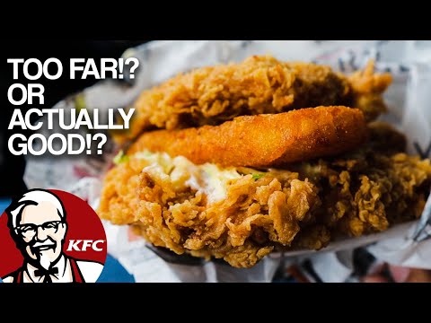 Aussie Fast Food Reviews: KFC Zinger Tower Double! 2x Chicken Patties instead of buns