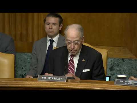 Grassley Delivers Opening Remarks at Senate Budget Committee Hearing on Housing Affordability