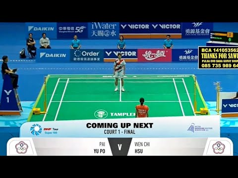 PAI YU PO ( TPE) VS. WHEN CHI HSU ( TPE) | FINALS KAOHSIUNG MASTERS 2024 | WOMEN'S SINGLES