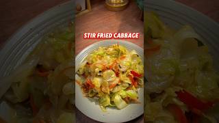 Stir Fried Cabbage #easyrecipe #cabbage #simplerecipe #cabbagerecipe #veggies