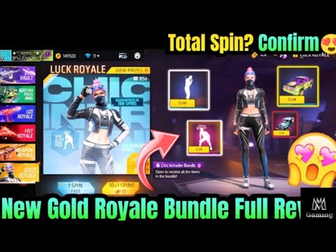 Free Fire New Gold Royal Bundle || Free Fire New Event || Free Fire New Gold Royal ||