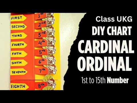 DIY Cardinal and Ordinal Numbers Chart | Fun Learning Craft for UKG Kids