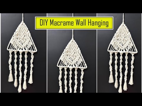 DIY Macrame Wall Hanging l l Macrame Dream catcher l lSuper EASY MACRAME wall hanging for beginners