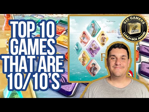 Top 10 Board Games that are 10 out of 10's | Golden Lunch Box Games