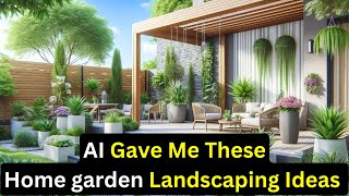 Top 100 AI suggested Home garden Landscaping Ideas 2025 | House Backyard Patio Design Ideas