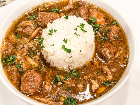 Chicken & Sausage Gumbo: Quarantine Recipe #1 from I Heart Recipes