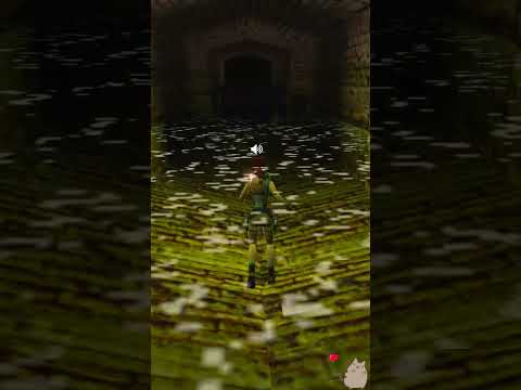 Self-aware Lara Croft is surprised in Tomb Raider 2