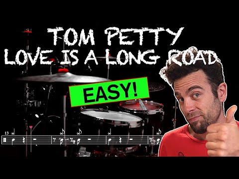 Tom Petty - Love Is A Long Road - Drum cover (with scrolling drum score)