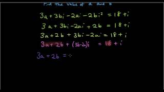 Complex numbers lesson 8 - Quiz 2 - equating real and imaginary parts