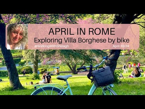 Spring time in #Rome - #villaborghese  I rented a bike to enjoy the #gardens and splendid city views