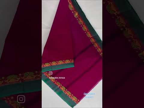 own manufacturing chettinad cotton sarees 🌹 🥻 ✨️  #siranjeevitextiles #trending #shortsfeed