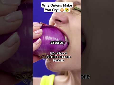 Why Onions Make You Cry! 🧅😢 #facts #superfood #nutritionfacts #biology #vegetables #healthyeating