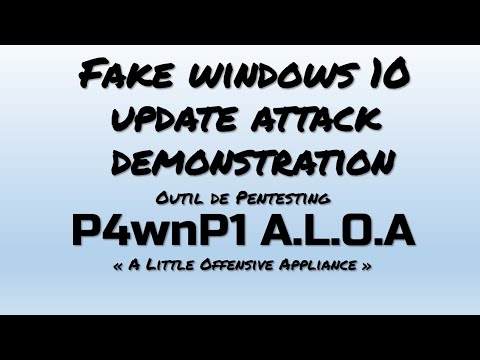 P4wnP1 example fake windows 10 update attack