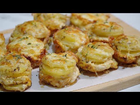 Mini Potato Stacks The Perfect Cheesy Side Dish