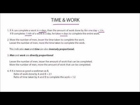 Time & Work Concepts