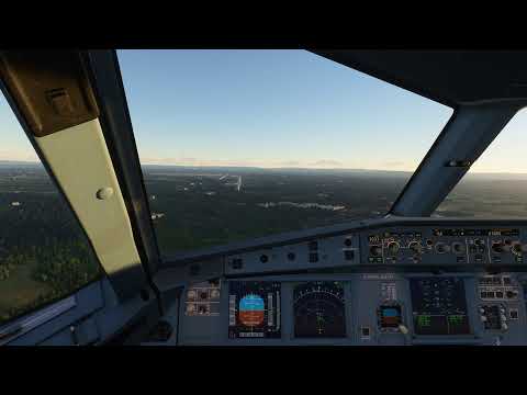 MSFS2020 Airbus 320 neo into EGCC - Manchester. Good flight sim graphics