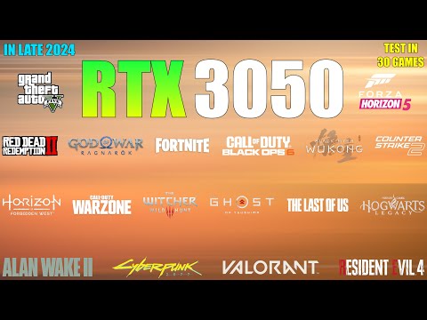 RTX 3050 : Test in 30 Games in late 2024 - A good GPU with 8GB of VRAM!